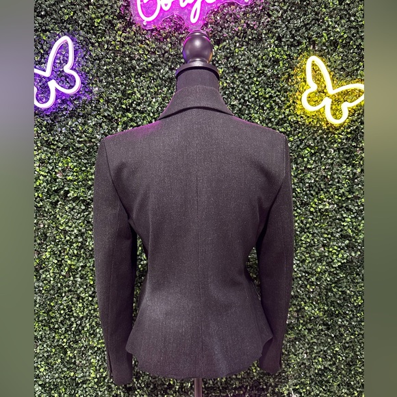 Express Design Studio Black & Gray Blazer Size 8 - Picture 3 of 5